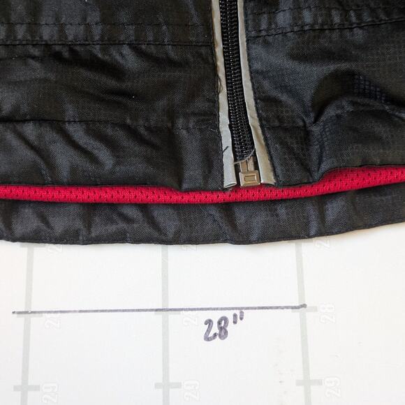 Vintage Starter Windbreaker Jacket Mens M Black Y2K Track Gym Training Workout - Picture 8 of 8